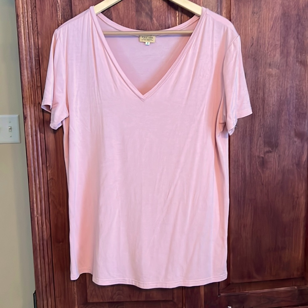 Piko 1988 Pink Vneck Sz S